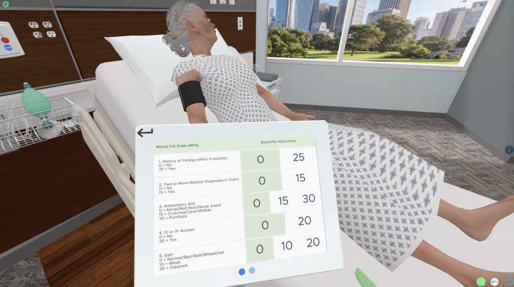 Fall in the Hospital | Virtual Reality Medical Simulation | SimX