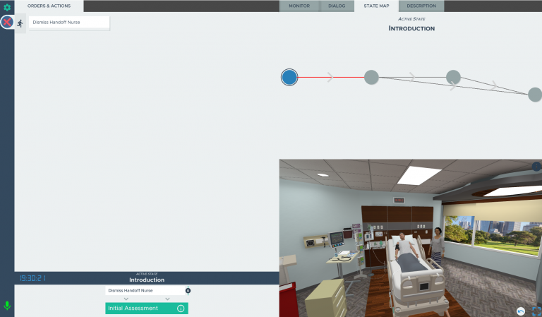 Abdominal Surgery VR simulation moderator client
